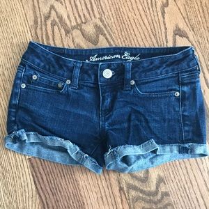 american eagle denim cutoff shorts